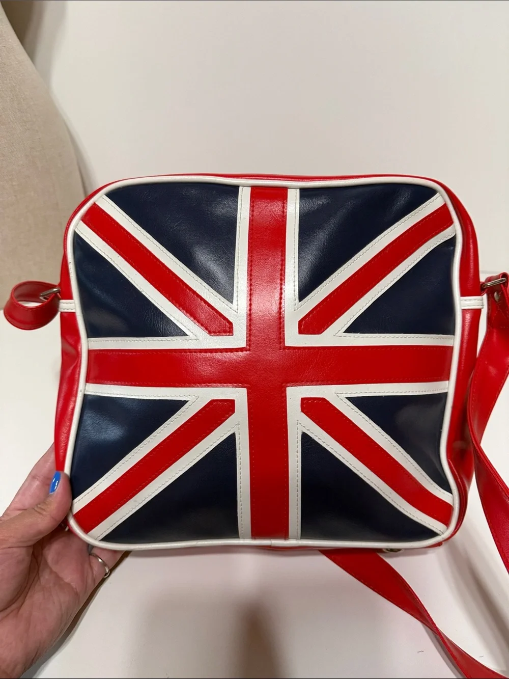 Vintage Lonsdale London Union Jack Crossbody Shoulder Bag